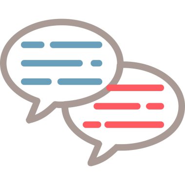 sohbet web simgesi basit tasarımı