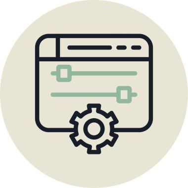 seo modern simgesinin vektör illüstrasyonu
