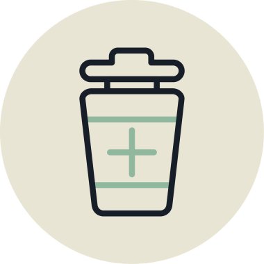 içki ikonu vektör illüstrasyonu