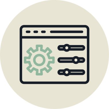 Vektör ayarı Simge illüstrasyonu