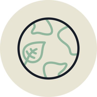 Küresel simge vektör illüstrasyonu