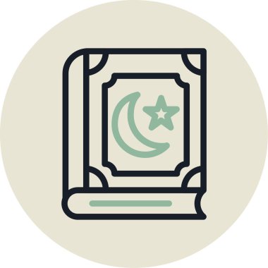 İslam simgesi modern vektör illüstrasyon vektörü