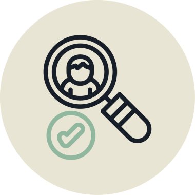 arama web simgesi basit illüstrasyon