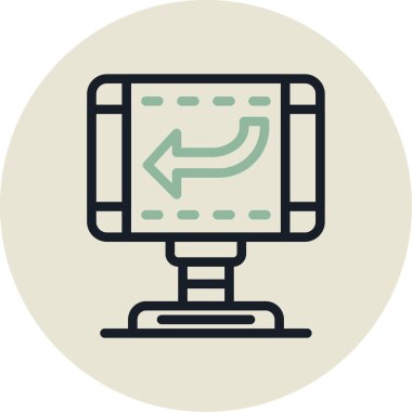 izleyici ikon vektör illüstrasyonu