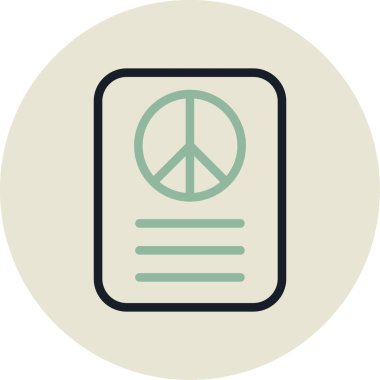 Barış simge vektör çizim