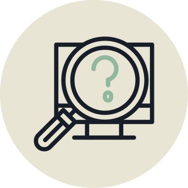 Ara. Web simgesi basit illüstrasyon