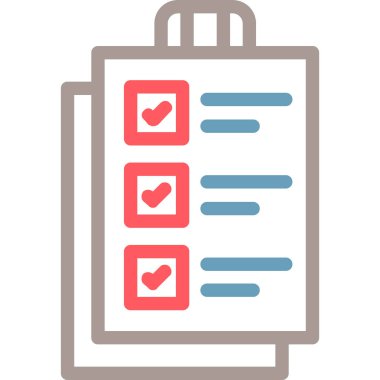 liste simgesi, vektör illüstrasyonu