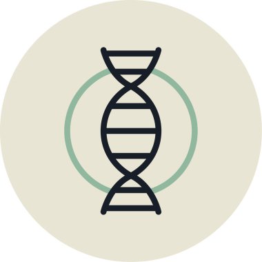 DNA simgesinin vektör illüstrasyonu