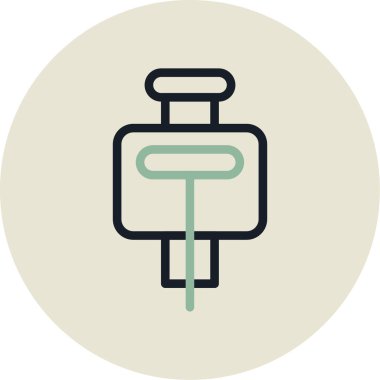 elektrik dolgu vektörü simgesi