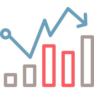 grafik ikonu vektör illüstrasyonu