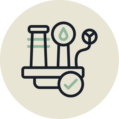 Bir simgenin vektör illüstrasyonu