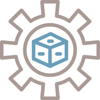 Teçhizat Web simgesi basit illüstrasyon