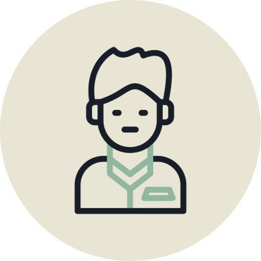 Sakallı bir adamın vektör çizimi