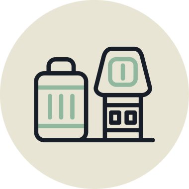 Gıda ve içecek Web ikonu vektör illüstrasyonu