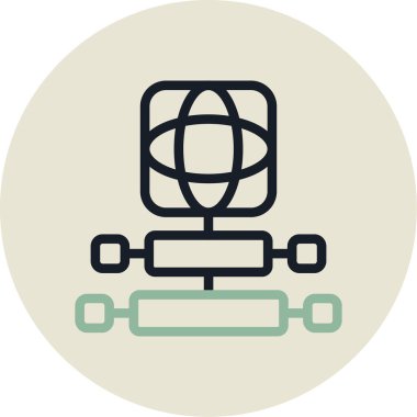 Ağ web simge vektör çizim