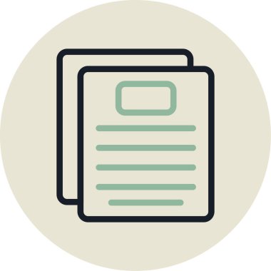 belge simgesi vektör illüstrasyonu