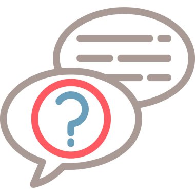 Soru işareti. Basit tasarım çizimi