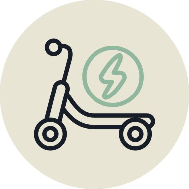 elektrik araba elektrik simgesi tam taslak biçiminde