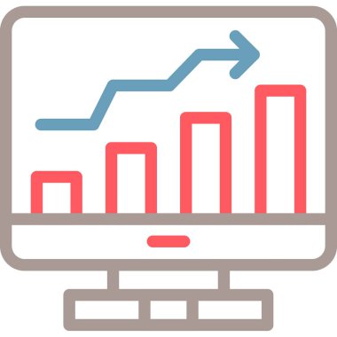 Grafik. Web simgesi basit illüstrasyon