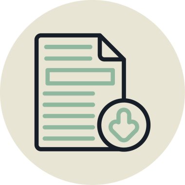 Belge dosya simgesini ana hat biçiminde ekle