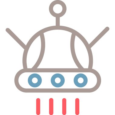 Uydu. Web simgesi basit illüstrasyon