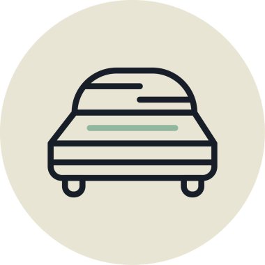 araba simgesi vektör illüstrasyonu