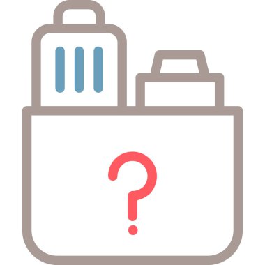 Çanta. Web simgesi basit illüstrasyon