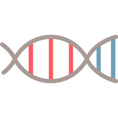 DNA molekülü kutsal kişilerin resmi, vektör çizim