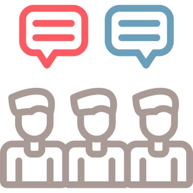 Konuş. Web simgesi basit illüstrasyon