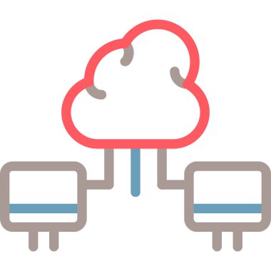 bulut simgesi vektör illüstrasyon tasarımı