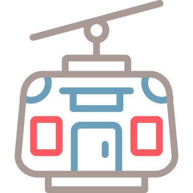 Hava aracı. Web simgesi basit illüstrasyon