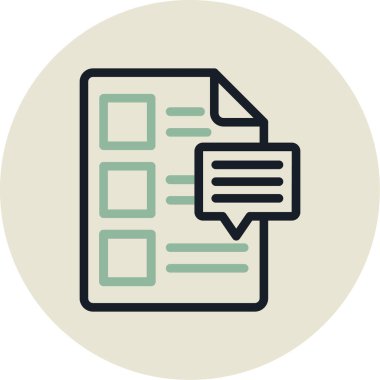 Belge. Web simgesi basit illüstrasyon