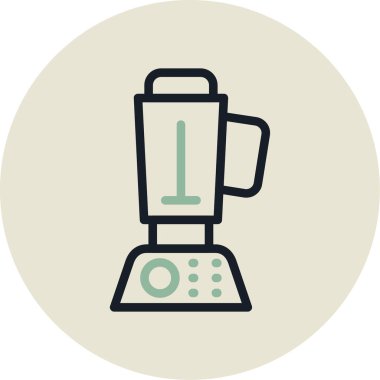 Modern karıştırıcı simgesinin vektör illüstrasyonu