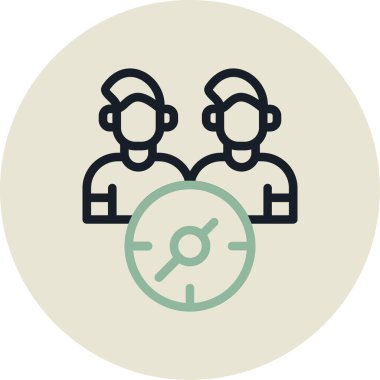 Müşteri hizmeti simgesi, vektör illüstrasyonu