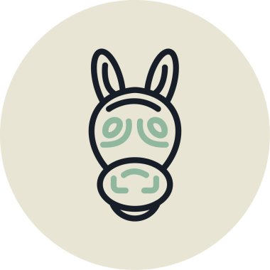 eşşek kafası vektör simgesi