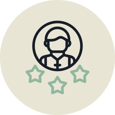 Bir yıldızın vektör illüstrasyonu