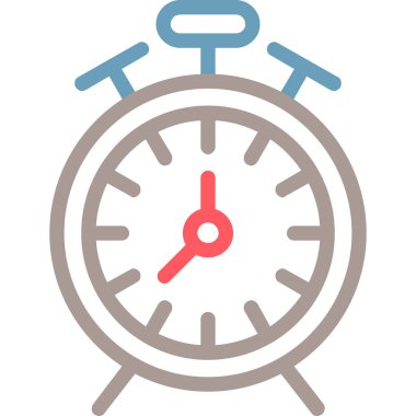 Saat simgesi, vektör illüstrasyonu