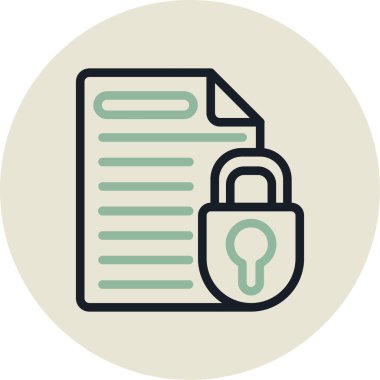 belge simgesi, vektör çizimi