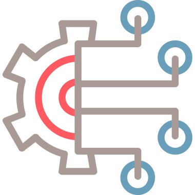 Dişli web simge vektör çizim