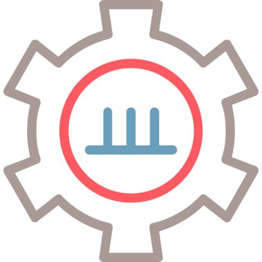 Dişliler. Web simgesi basit tasarım