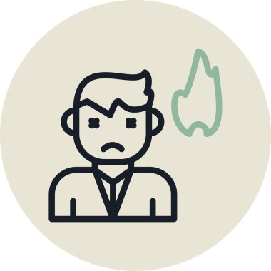 Maskeli bir adamın vektör çizimi