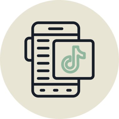 Müzik notası. Web simgesi