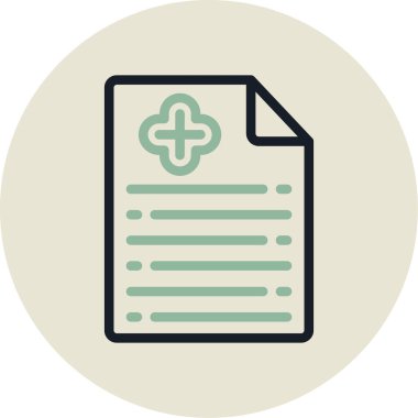 Belge simgesinin vektör illüstrasyonu