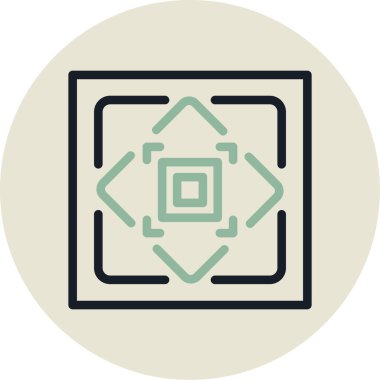 Vektör evrensel simgesi Trendy bakmak.