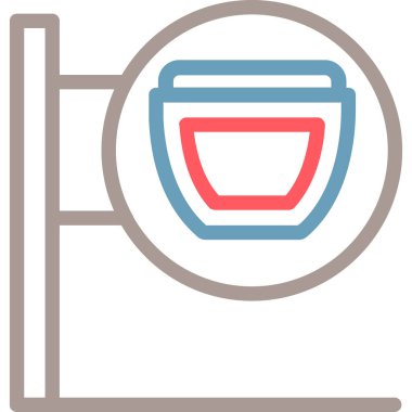 Kahve fincanı. Basit vektör illüstrasyonu