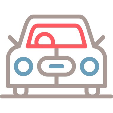 araba simgesi vektör illüstrasyonu