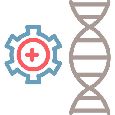 DNA simgesinin vektör illüstrasyonu
