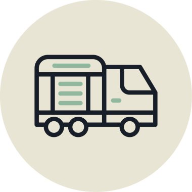 Teslimat kamyonu Çemberi, Vektör Resimleri