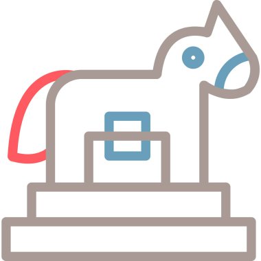 Köpek. Web simgesi basit illüstrasyon