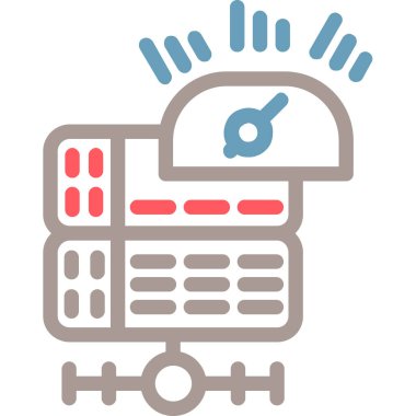 Robot robot ikonu. özet çizimi